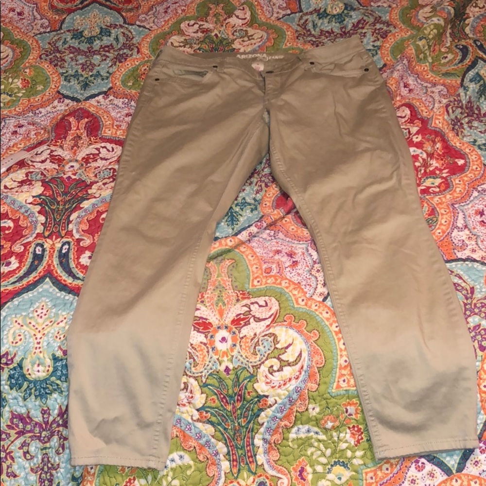 Khaki jeggings